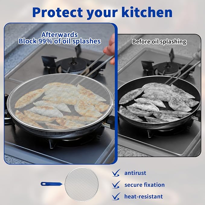 Splatter Screen for Frying Pan - Image 4