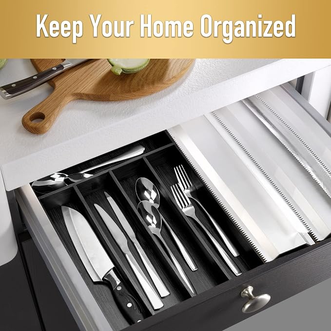 Besilord Bamboo Silverware Holder - Image 5