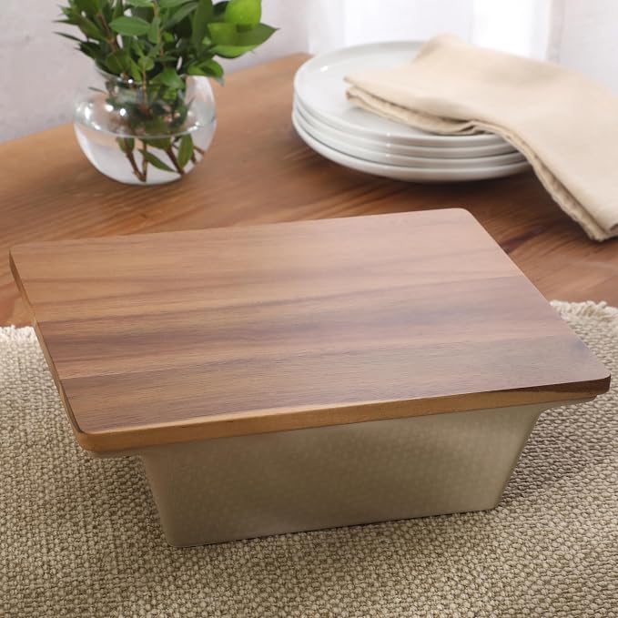 Gibson Elite 2-Quart 10" x 8.5" Stoneware Baking Dish - Image 2