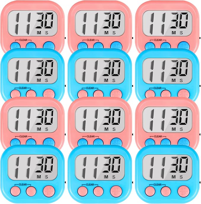 Timer for Kids Teachers Supplies Digital Kitchen Timers for Cooking Large by AOUCE