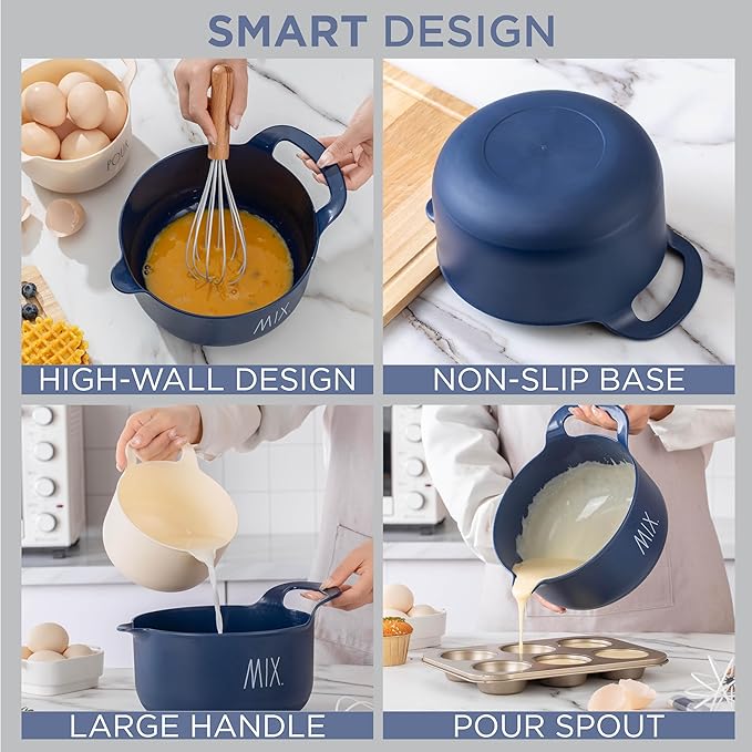 Rae Dunn Non-Slip Mixing Bowls - Image 4