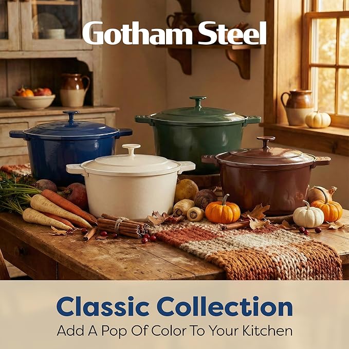 Gotham Steel 5 Qt Lightweight Dutch Oven Pot - Image 8