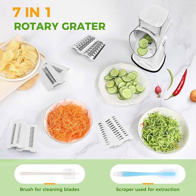 7 IN 1 Upgraded Rotary Cheese Grater - Image 7