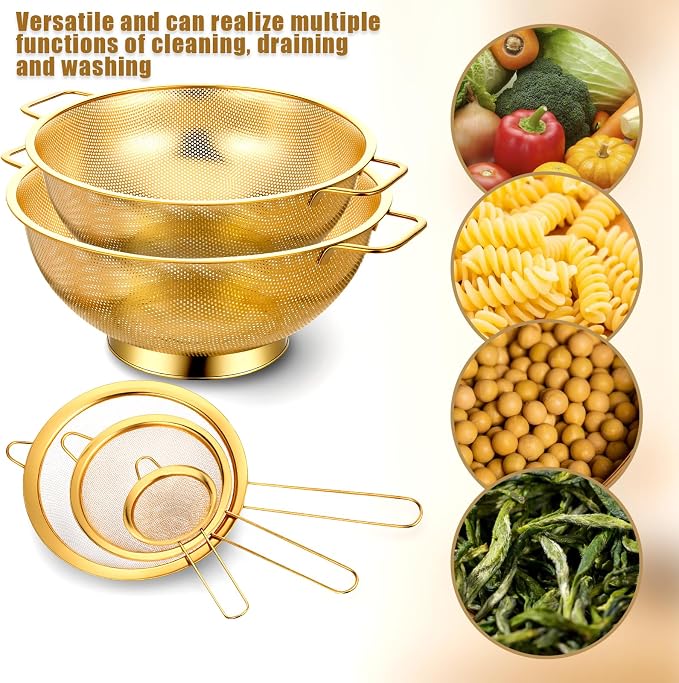 Strainers and Colanders Set, Dishwasher Safe - Image 5