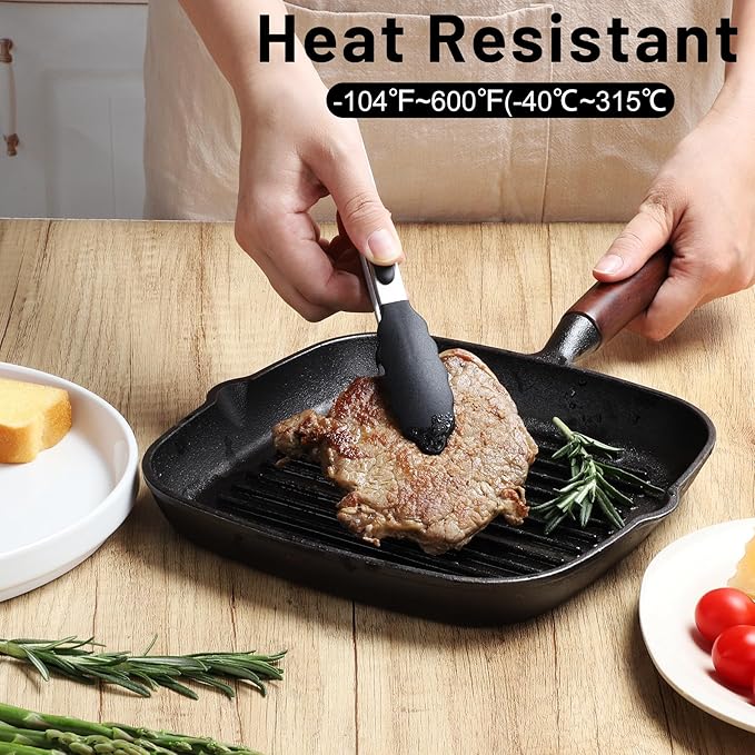 Hotec Mini Silicone Kitchen Tongs - Image 3