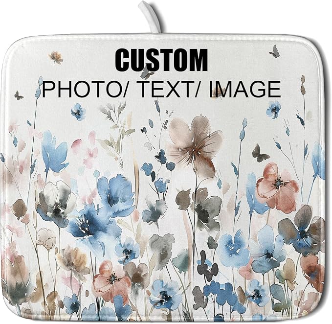 Giwawa 16"x18" Customized Dish Drying Mat Custom Image Dish Drainer Mats by Giwawa