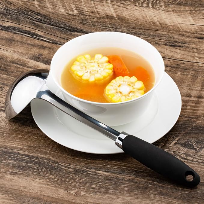 12 Inch Soup Ladle, Long Handle Soup Serving Spoon - Image 5