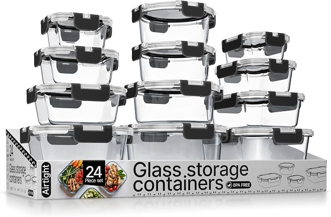 Bakken Borosilicate Glass Food Storage Containers by BAKK%C3%8BNMASTER