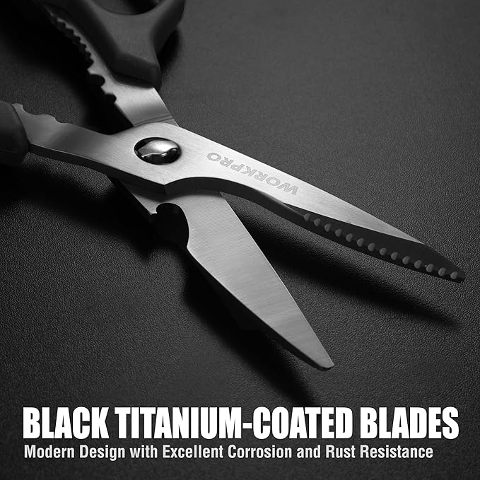 WORKPRO Kitchen Scissors, All Purpose Kitchen Shears - Image 6