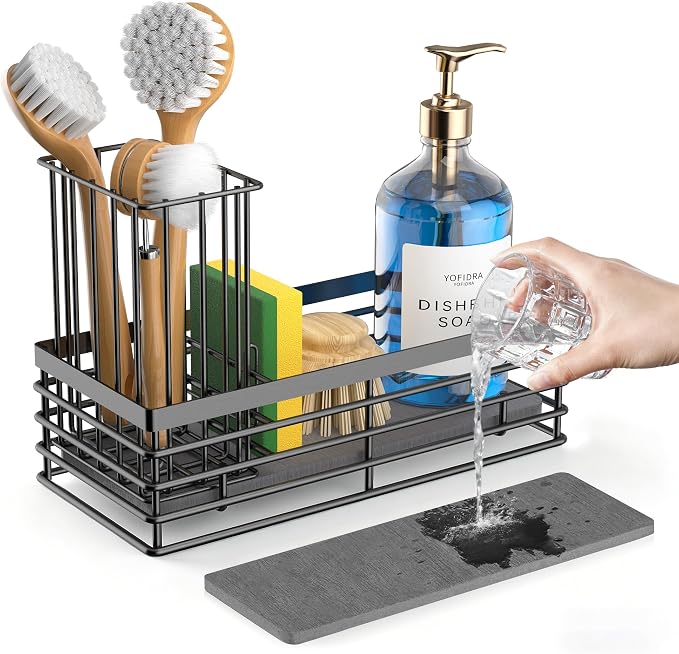 Yofidra Sponge Holder for Kitchen Sink, Sink Caddy Organizer by Yofidra
