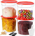 6QT NSF Round Food Storage Containers by SVKLHY