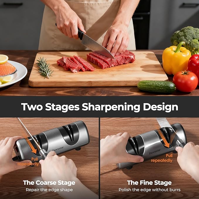 Electric Knife Sharpener, Professional Kitchen Knife Sharpener - Image 4