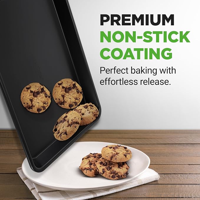NutriChef 2-Piece Baking Sheet Non Stick - Image 6
