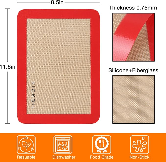 Silicone Baking Mats Quarter Sheet 3 Pack - Image 2