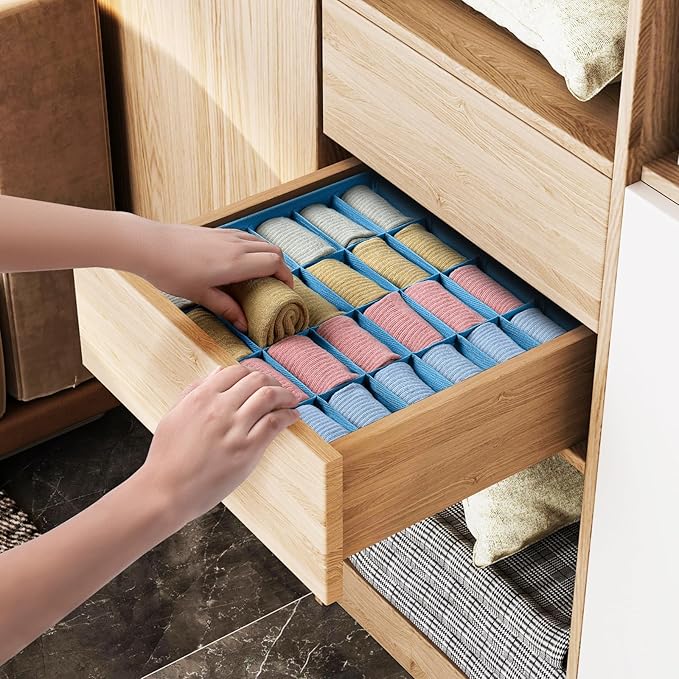 Joyoldelf Sock Organizer Drawer Organizer - Image 5