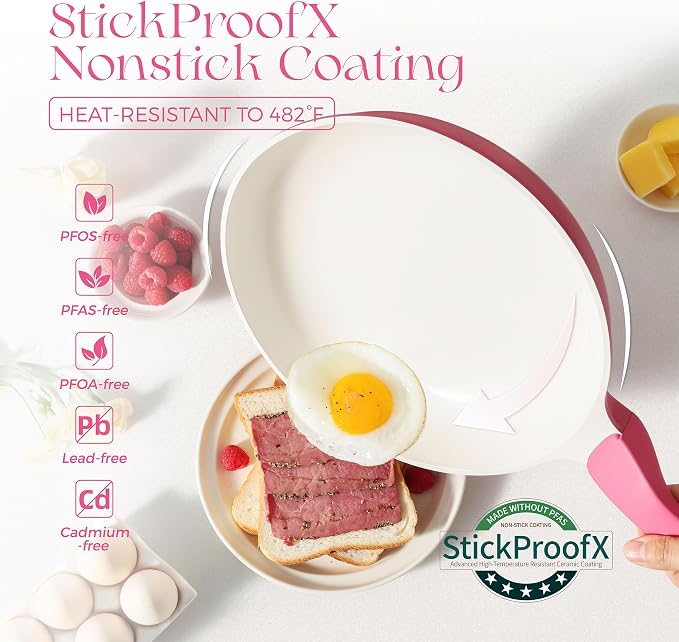 PRICUSIS Nonstick Ceramic Frying Pan - Image 2