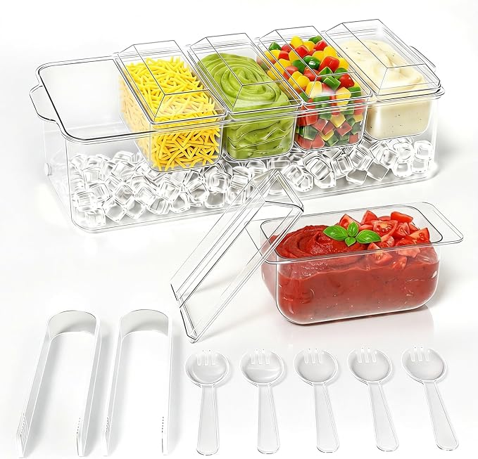 ARSTPEOE Condiment Tray, Chilled Condiment Server by ARSTPEOENeatChic