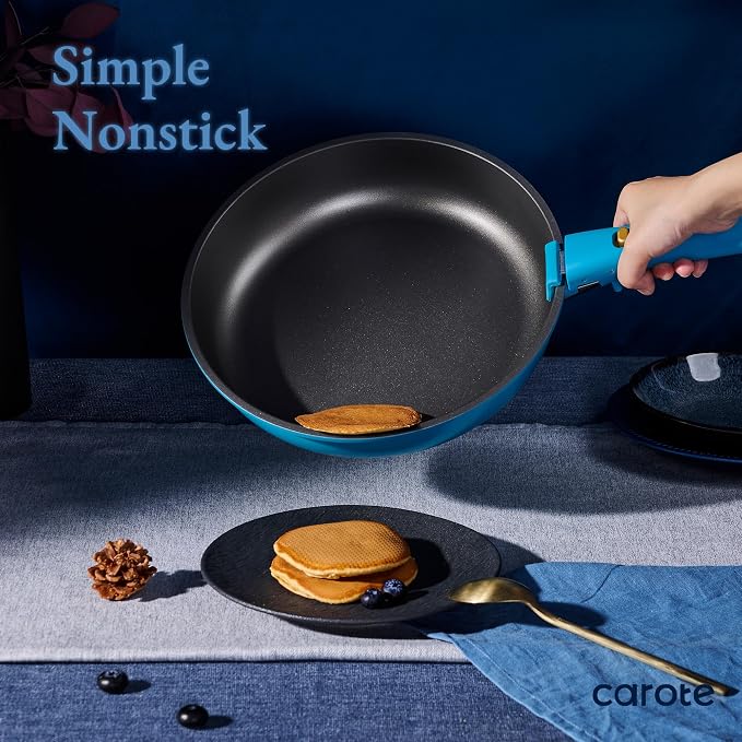 CAROTE 21pcs Pots and Pans Set, Nonstick Cookware Set Detachable Handle - Image 3