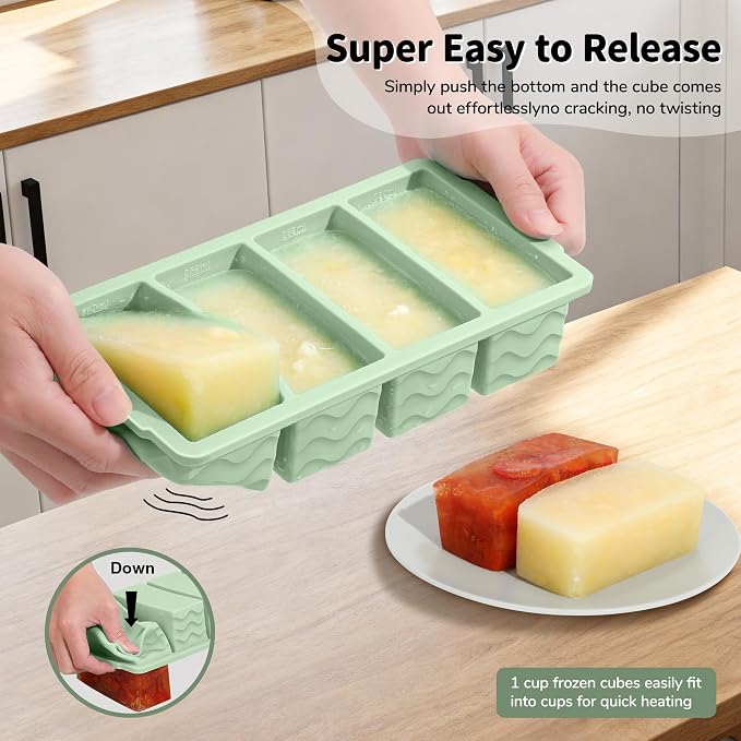 Doasuwish 3-Pack Silicone Freezer Trays - Image 4