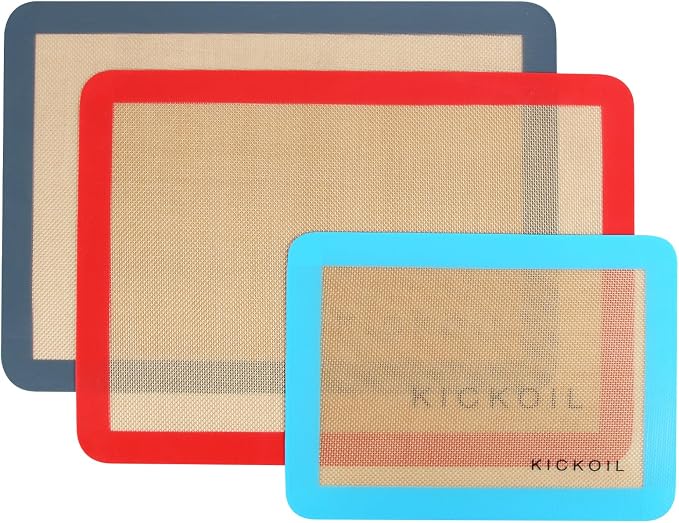 Silicone Baking Mat Large Baking Mat Set of 3-2 Half Sheets 16.5" x 11.6" +1 - Image 7