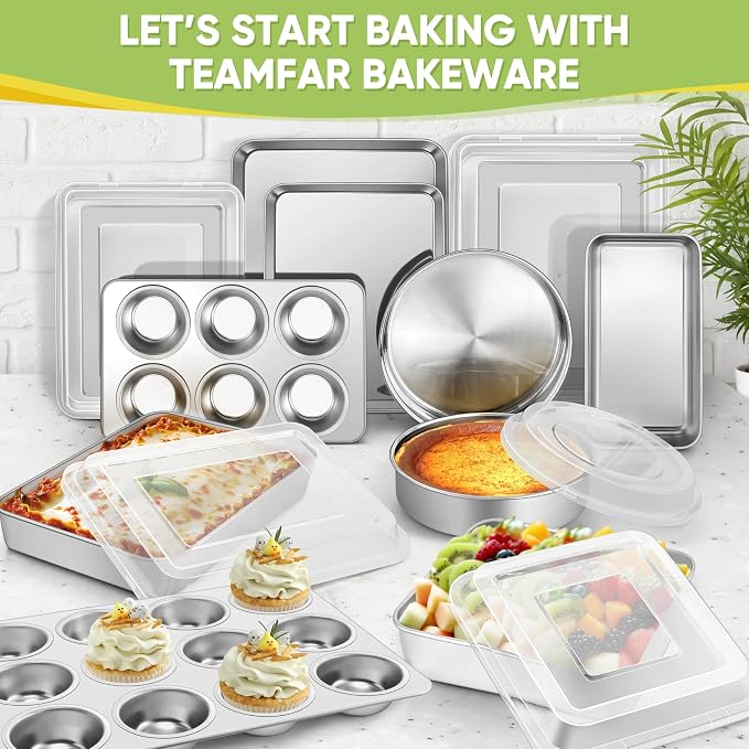 TeamFar Stainless Steel Baking Sheet, 20’’ x 14’’ Large Baking Sheet Pan - Image 9