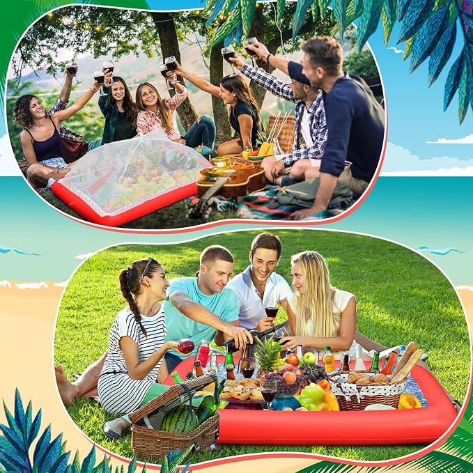 Leitee 3 Pcs Inflatable Serving Bar Kit Includes Salad Buffet Tray - Image 6
