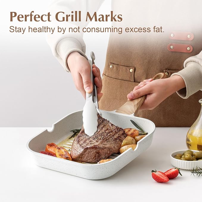 SENSARTE Nonstick Ceramic Grill Pan - Image 3