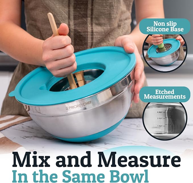 Priority Chef 6Pc Large Mixing Bowls - Image 3