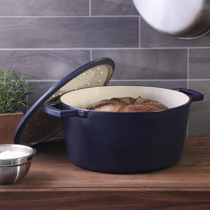 Babish 6-Quart Round Enameled Cast Iron Dutch Oven - Image 3