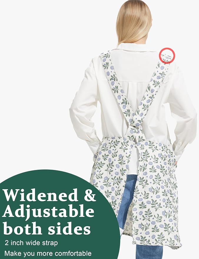 Cozy Adjustable Cross Back Aprons - Image 4