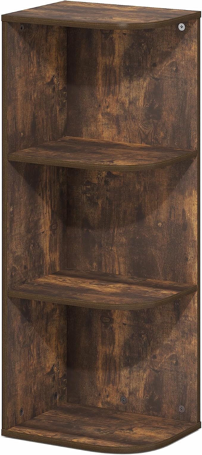 Furinno PASIR Book Shelf, 3-Tier Corner Bookshelf - Image 6