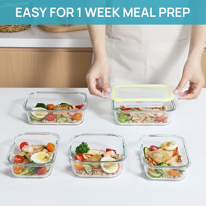 Vtopmart 8 Pack Glass Food Storage Containers - Image 7
