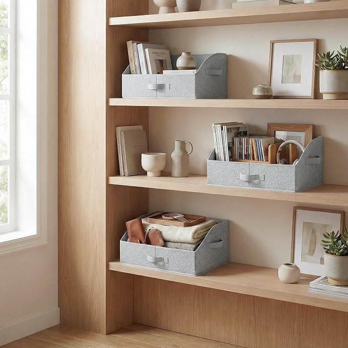 GRANNY SAYS Closet Organizer Bins, Trapezoid Storage Bin, Storage Baskets - Image 3