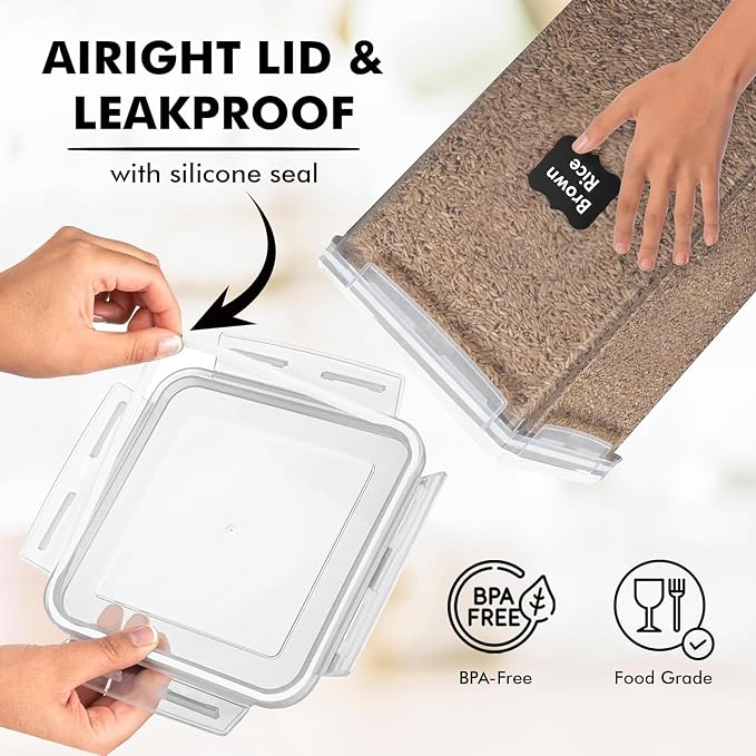 WHITE FEATHER SUPPLIES 2 PC Large Food Storage Containers - Image 6