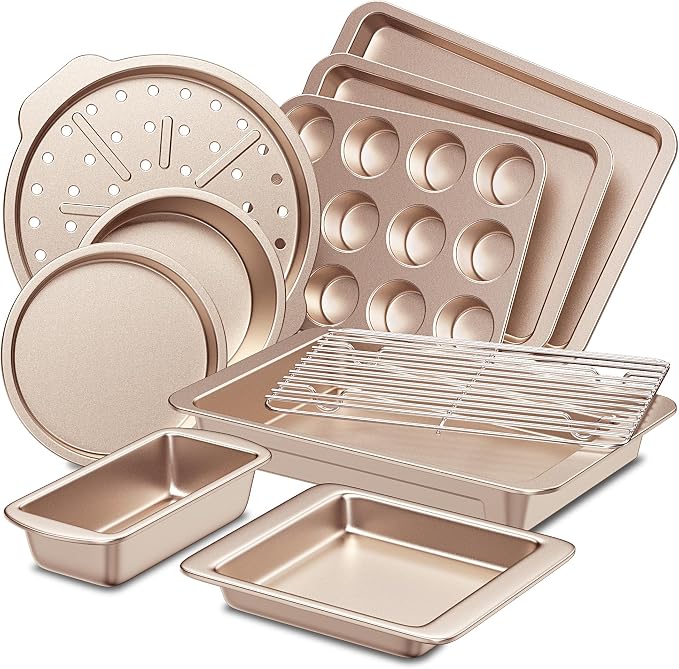 HONGBAKE Bakeware Sets, Baking Pans Set, Nonstick Oven Pan by HONGBAKE