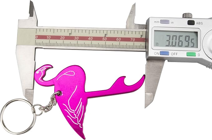 SWATOM Pink Flamingo Bottle Opener Keychain Beer Openers Tool Key Chain Ring - Image 6