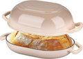 VORRINGARD Enameled Cast Iron Sourdough Bread Oven, Dutch Oven, Loaf Cast Iron by Unknown