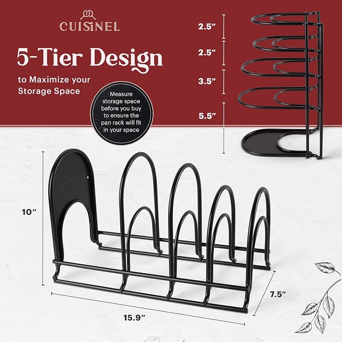 Cuisinel Pots and Pans Organizer Rack - Image 2