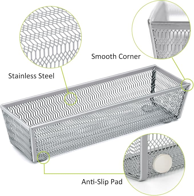 Neudeco Silverware Organizer, Mesh Drawer Organizer - Image 3