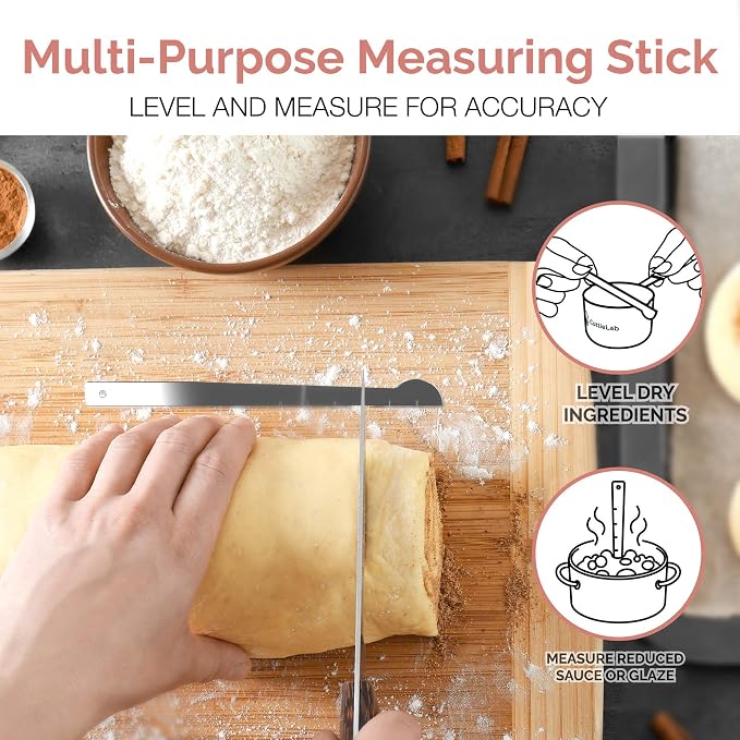 CuttleLab 22-Piece Stainless Steel Measuring Cups and Spoons Set, Tad Dash - Image 6