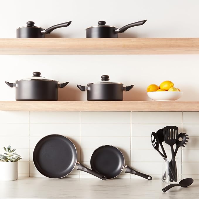 Amazon Basics Non-Stick Kitchen Cookware 15-Piece Set - Image 3