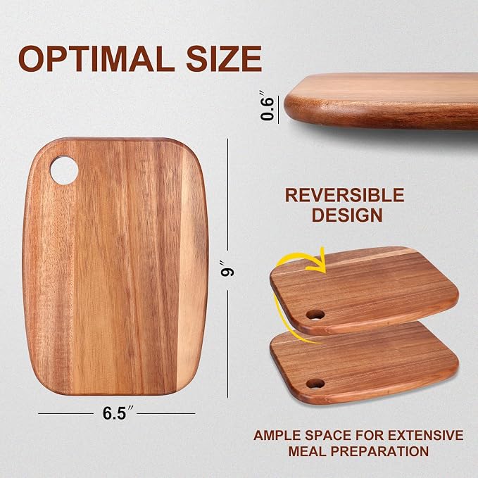Small Acacia Wood Cutting Boards - Image 3