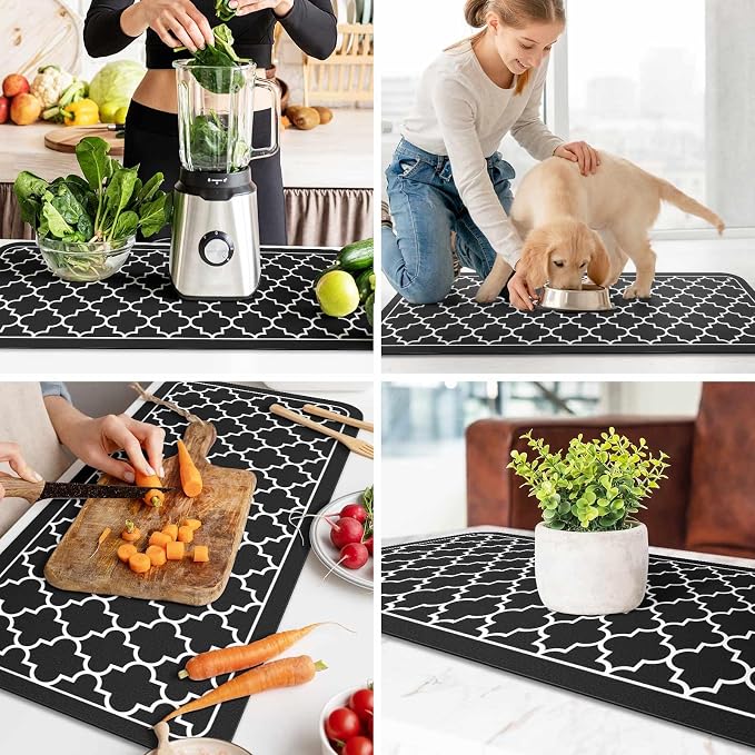 WISELIFE Dish Drying Mat Super Absorbent Drying Mat Large Dish Drying Mats - Image 6