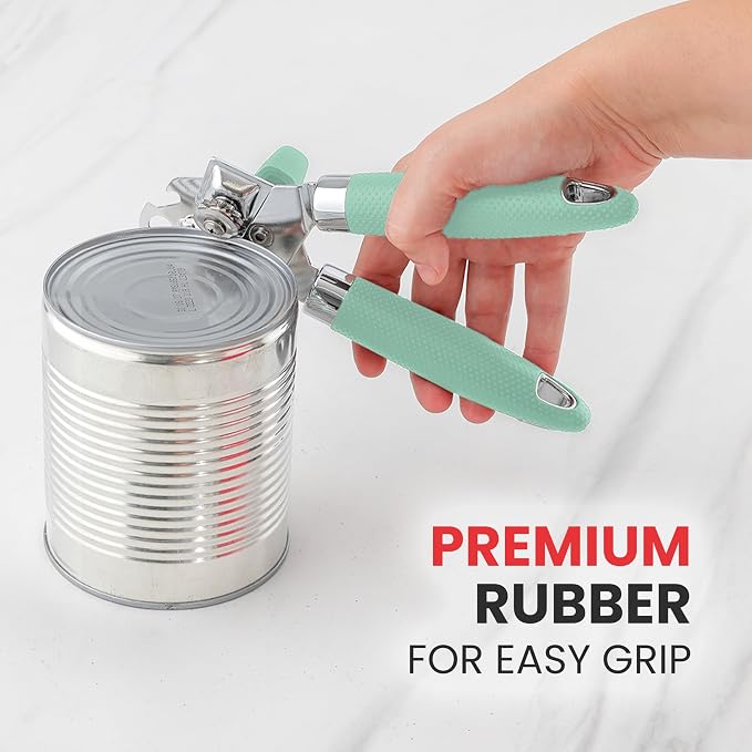 Zulay Kitchen Heavy Duty Stainless Steel Can Opener – Manual Can & Bottle Opener - Image 8