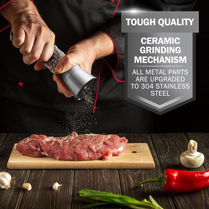 HOME EC Original Stainless Steel Salt or Pepper Grinder 1pk - Image 7