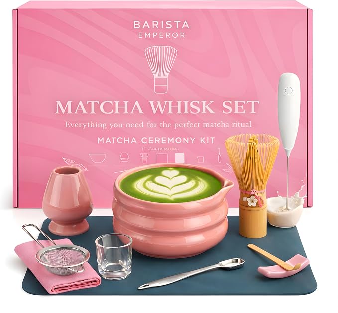 BARISTA EMPEROR® MATCHA WHISK SET PREMIUM 11pcs by Unknown