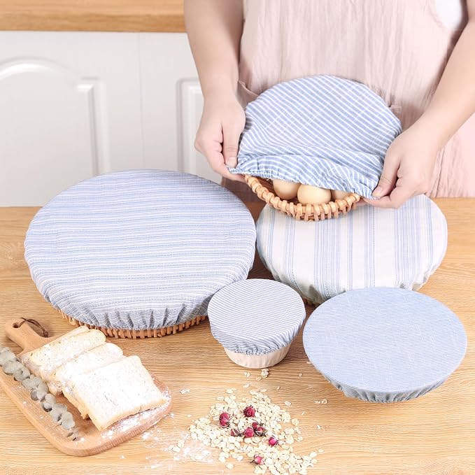 Reusable Bowl Covers, 5 Size Stretch Cloth Bowl Covers - Image 3