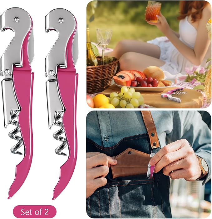 HYZ 2-Pack Wine Opener Waiter Corkscrew, Professional Wine Key - Image 6