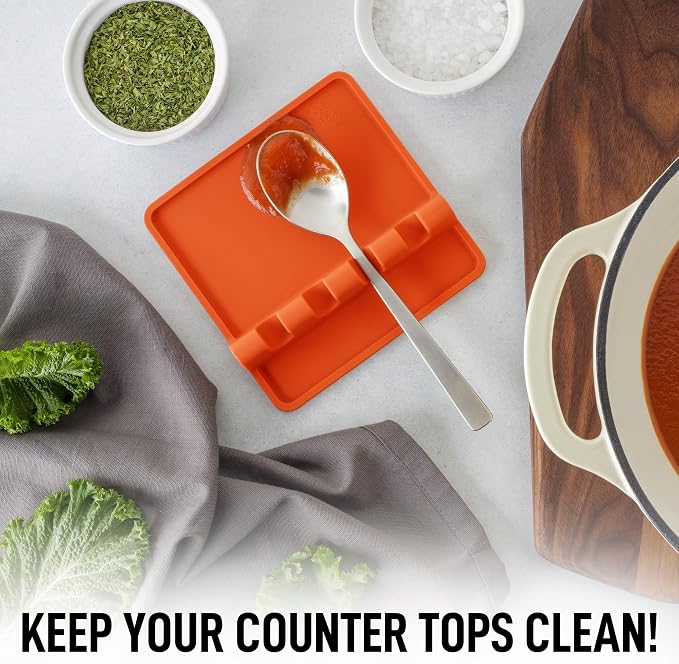 Zulay Kitchen Silicone Utensil Rest - Image 2