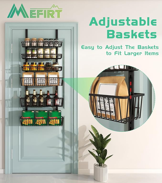 Mefirt Over The Door Pantry Organizer, Pantry Organization and Storage - Image 4
